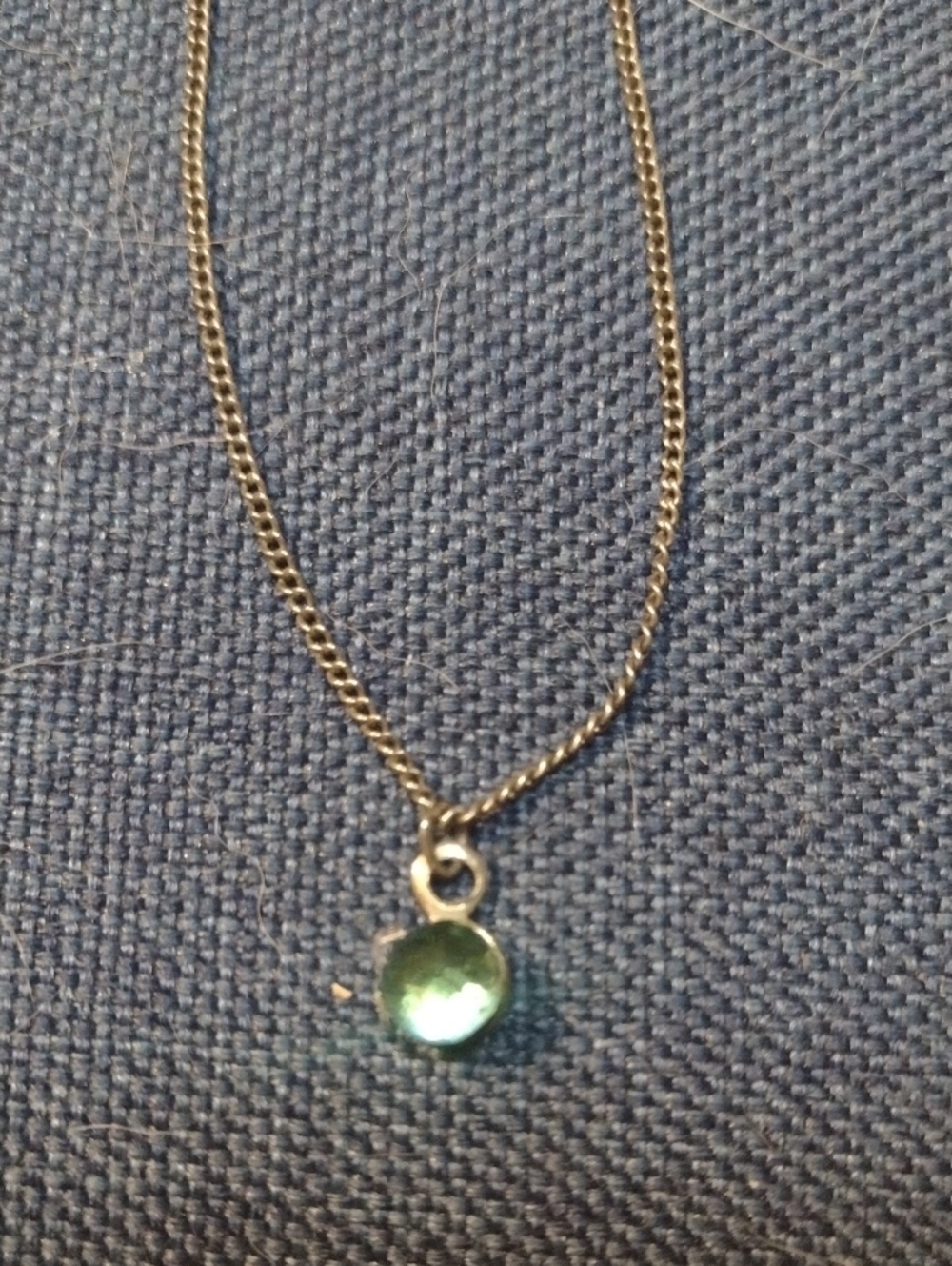 Delicate Green Crystal Pendant Necklace - Women Jewelry